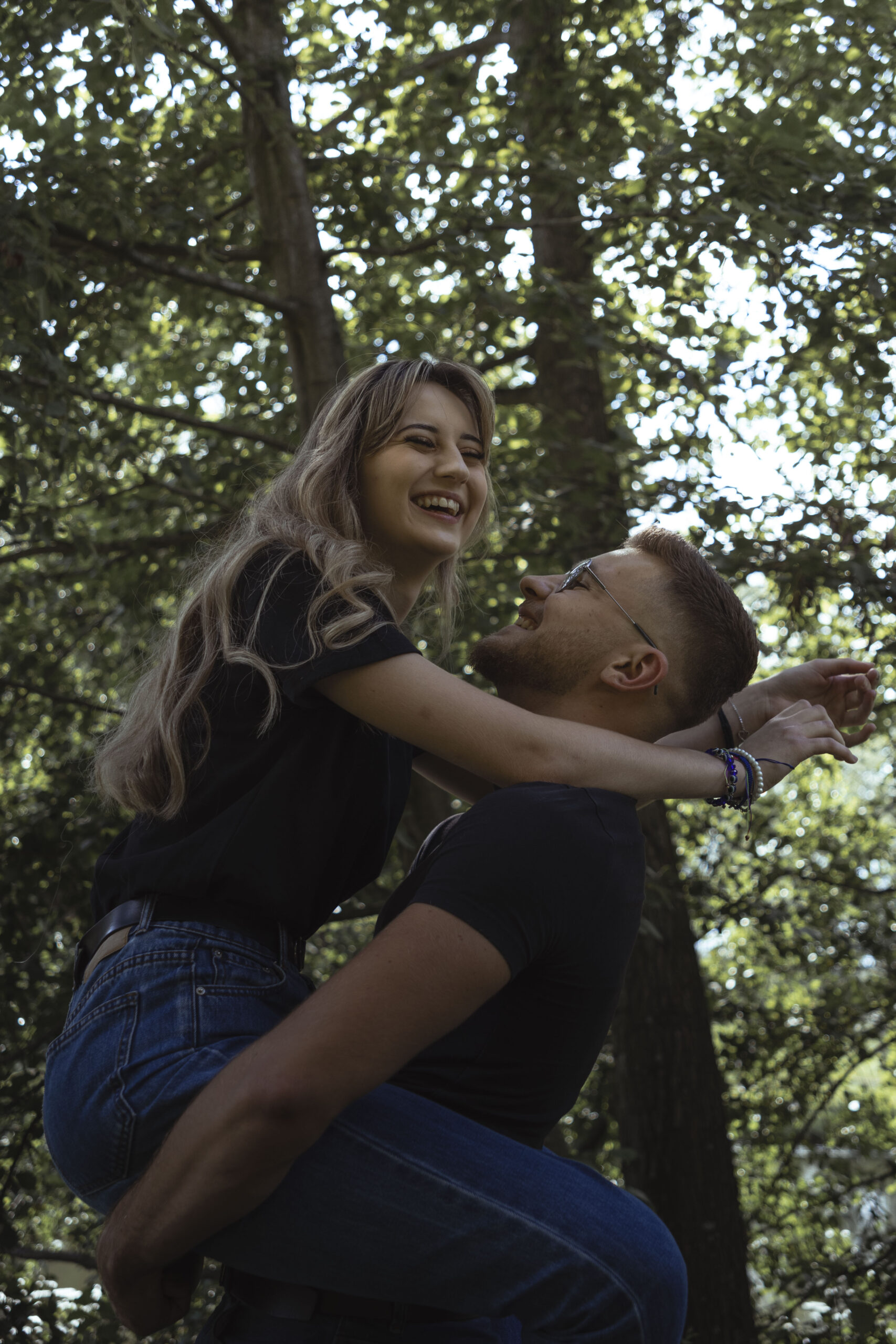 sesja portretowa pary, natura