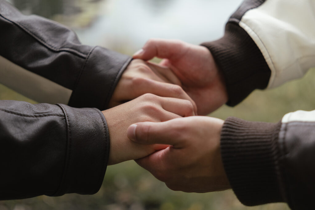 Detal, sesja portretowa zakochanych